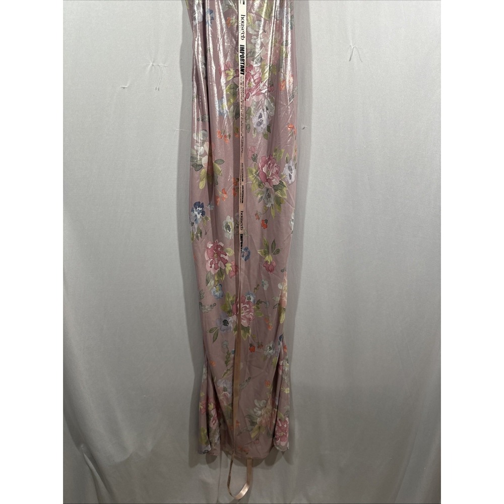 NEW $225 House of CB [ Small ] V Neck ARIA Mauve Floral Maxi Slip Dress‎ #7097 - Picture 16 of 16
